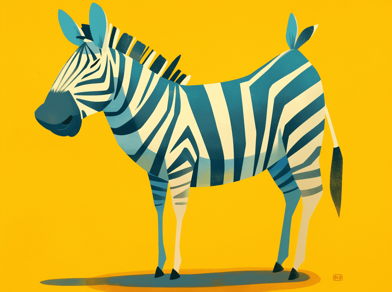 Zebra Tune original repeating artwork