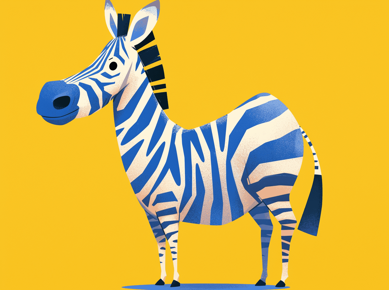 Zebra Mono original repeating artwork