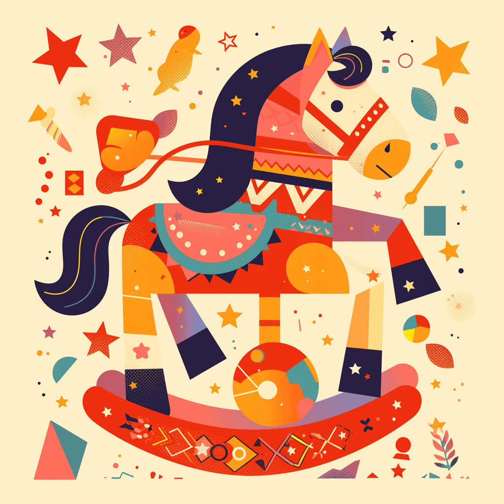 Horse Bold original repeating artwork
