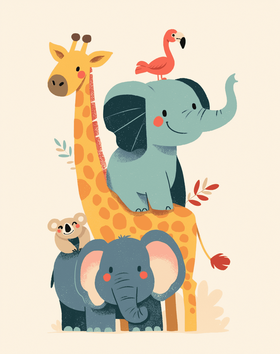 Animals 159 original repeating artwork