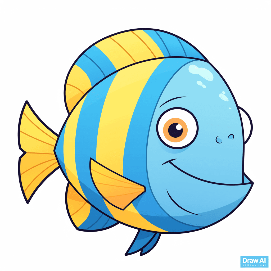 Fish Festival original repeating artwork