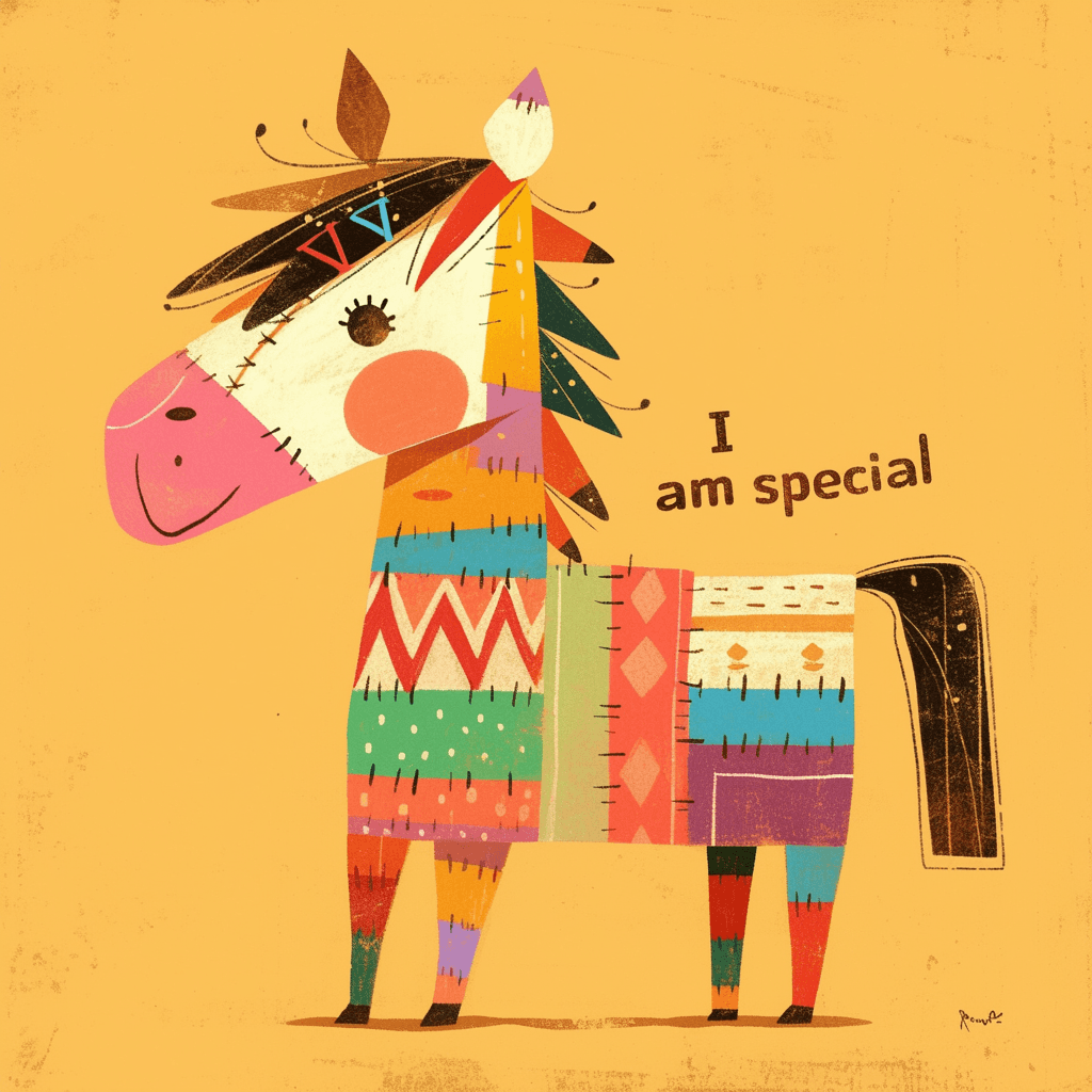 Horse Hue original repeating artwork