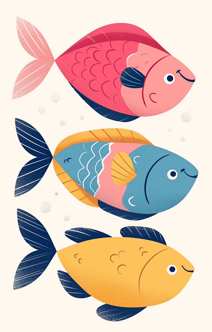 Fish Road original repeating artwork