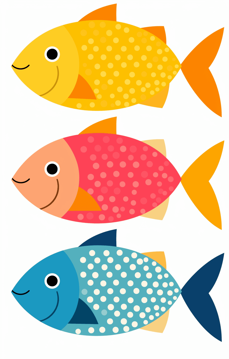 Fish Bright original repeating artwork