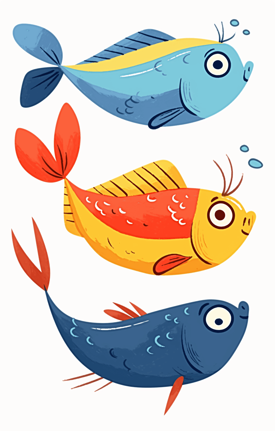 Fish Subway original repeating artwork