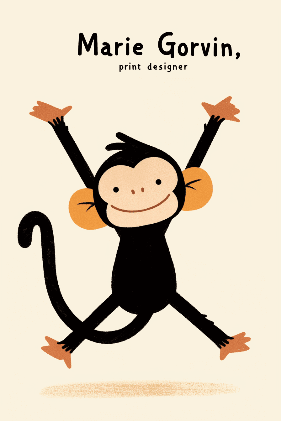 Monkey Tone original repeating artwork