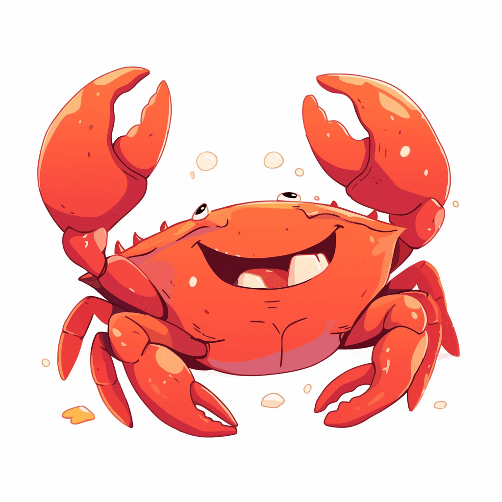 Crab Pop original repeating artwork