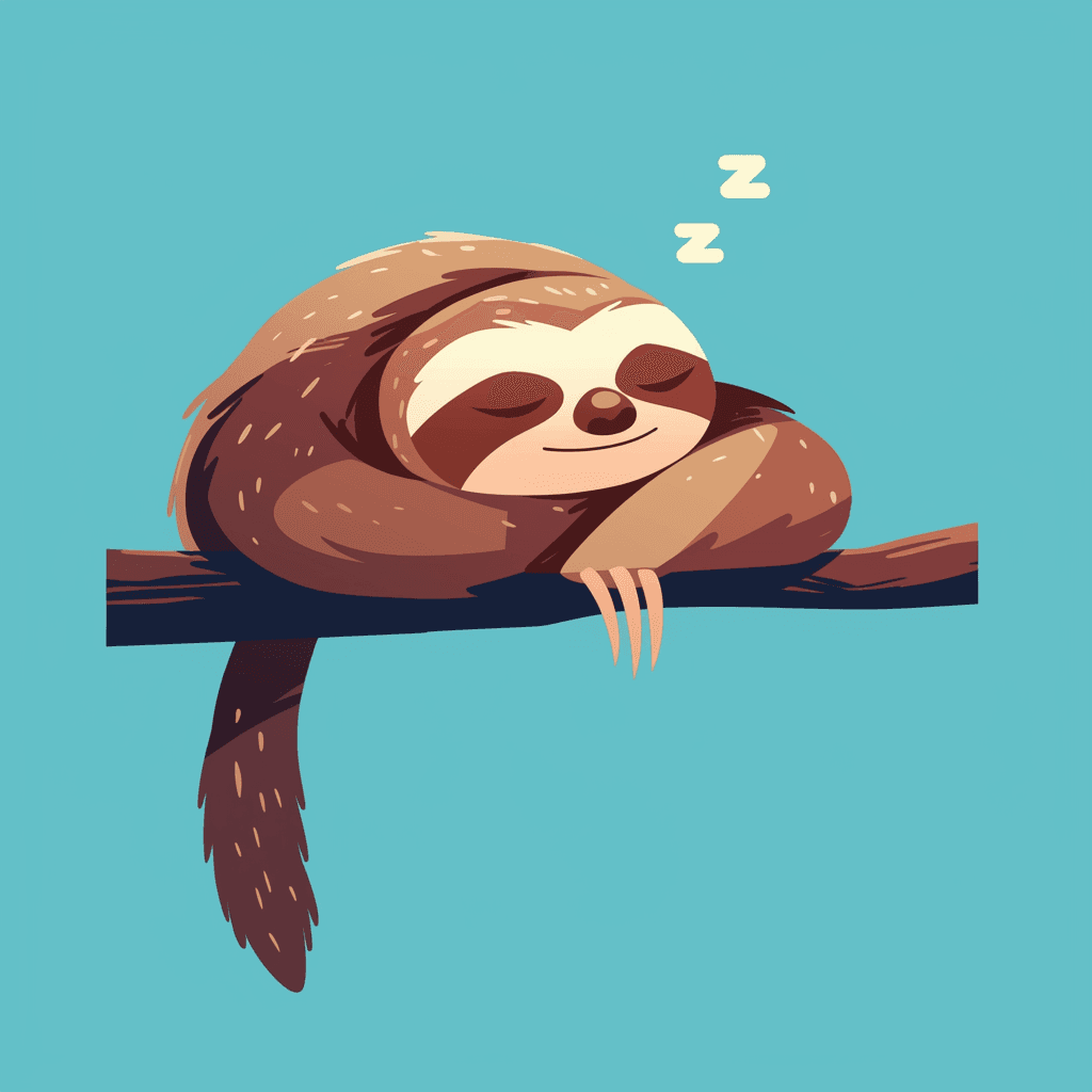 Sloth Loop original repeating artwork