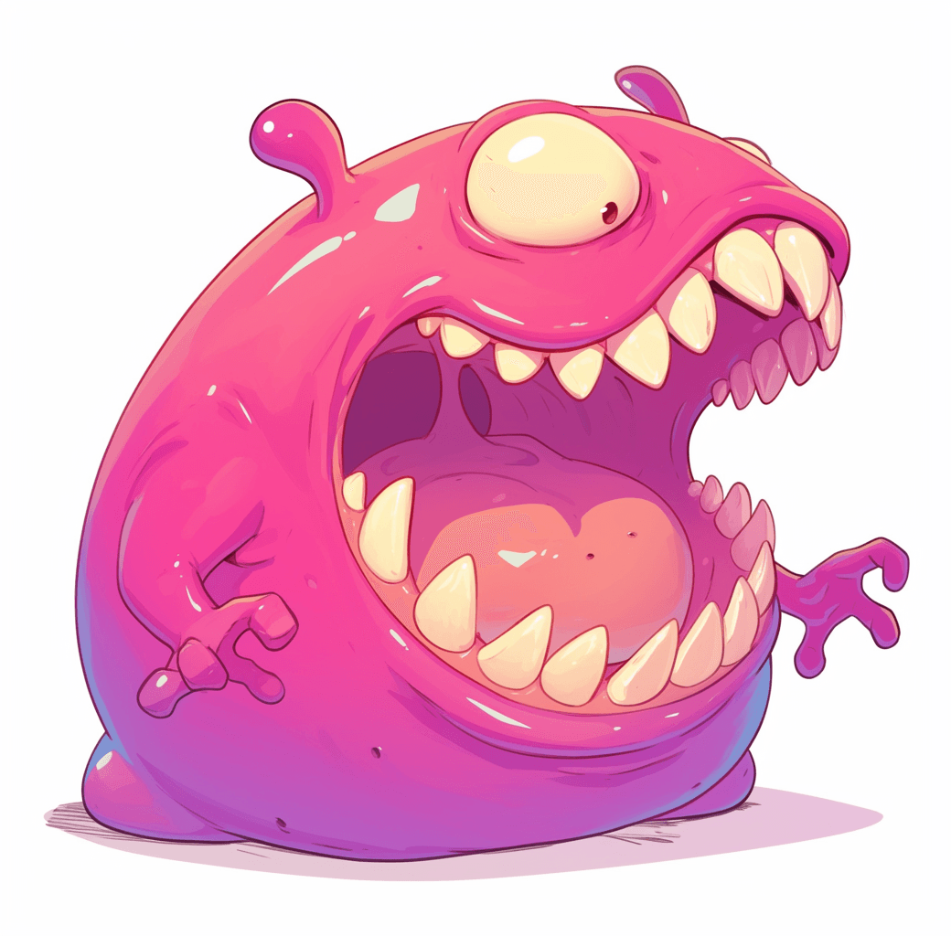 Monster Spin original repeating artwork