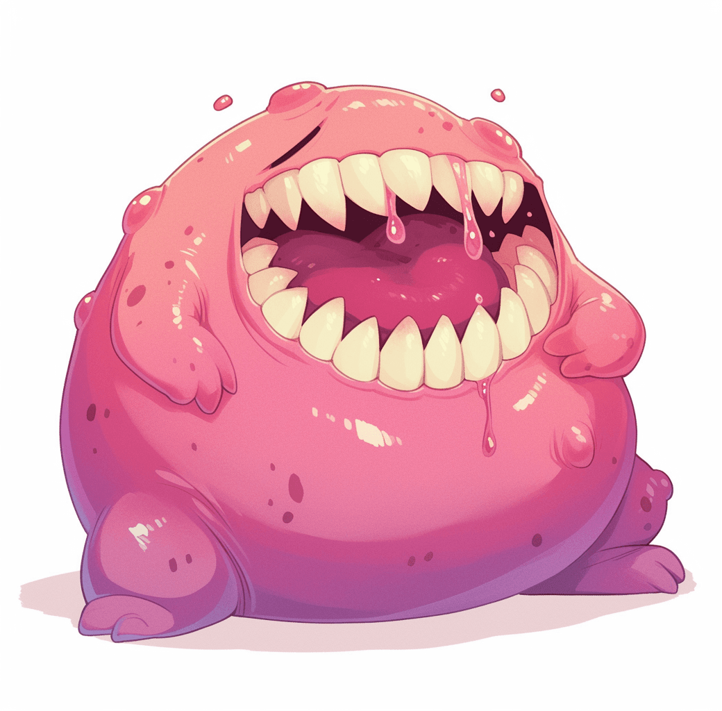 Monster Bounce original repeating artwork