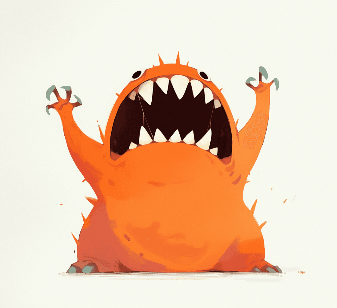 Monster 203 original repeating artwork