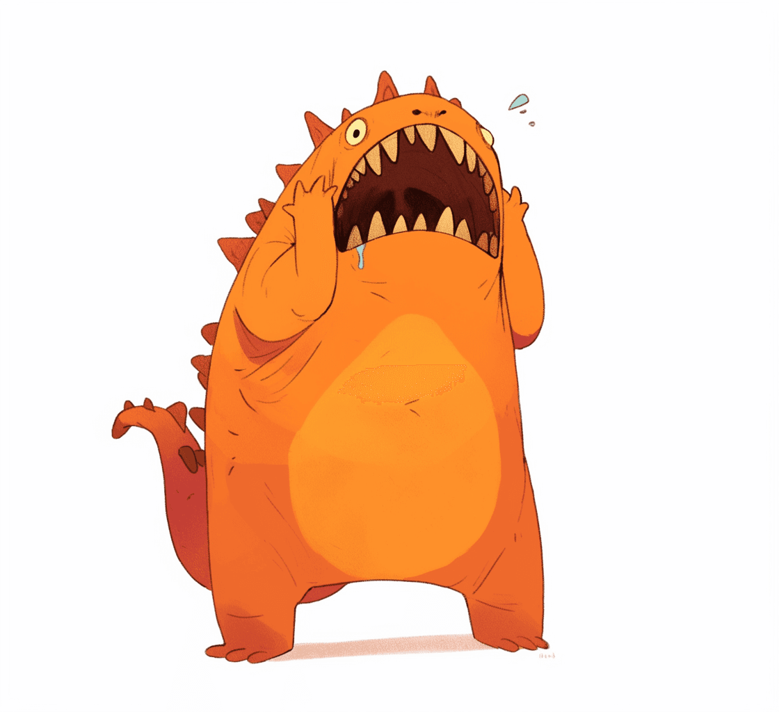 Monster Run original repeating artwork