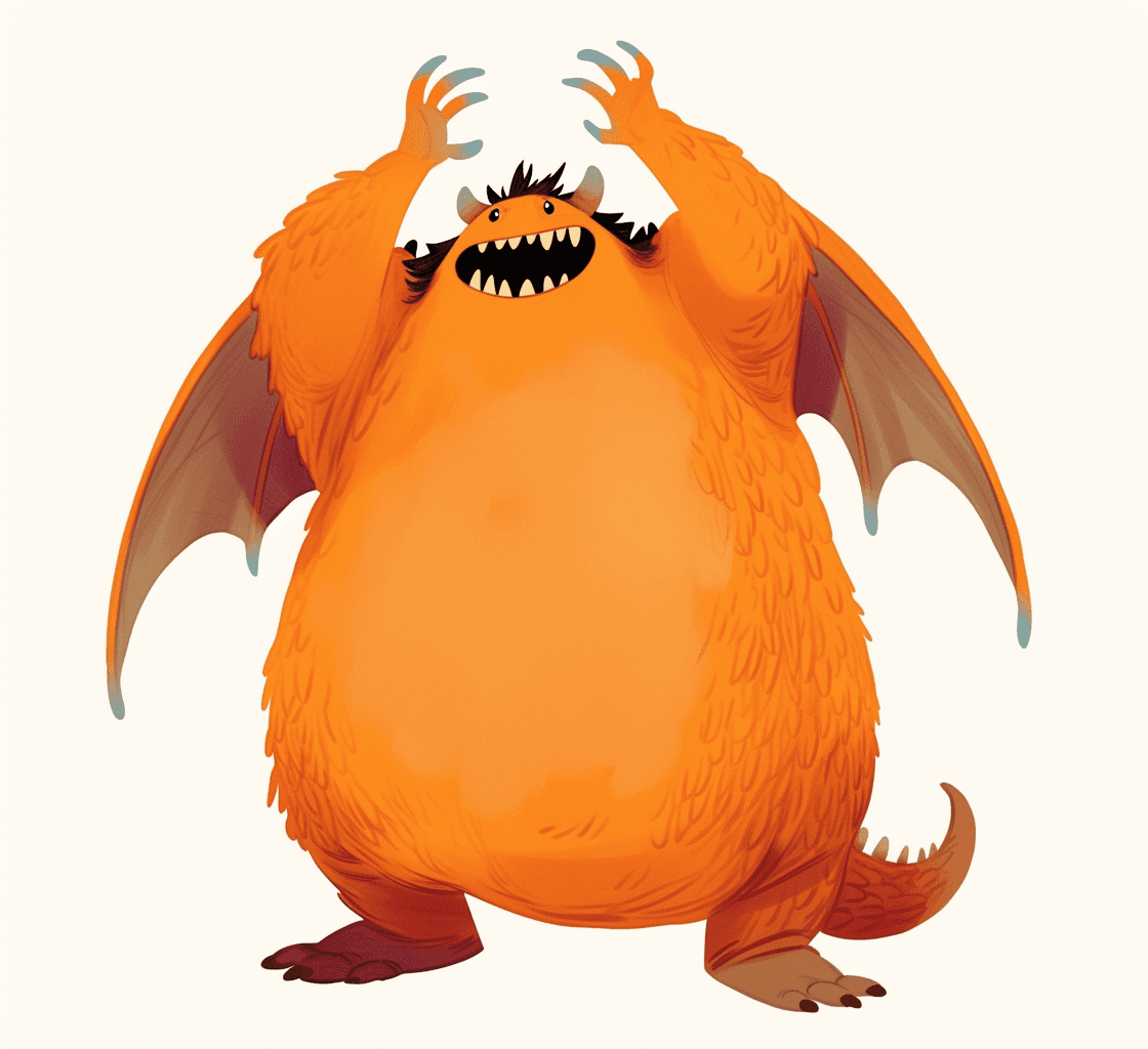 Monster Bop original repeating artwork