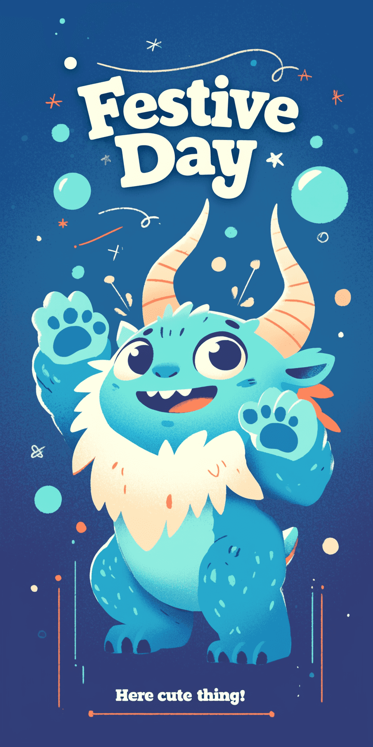 Monster 101 original repeating artwork