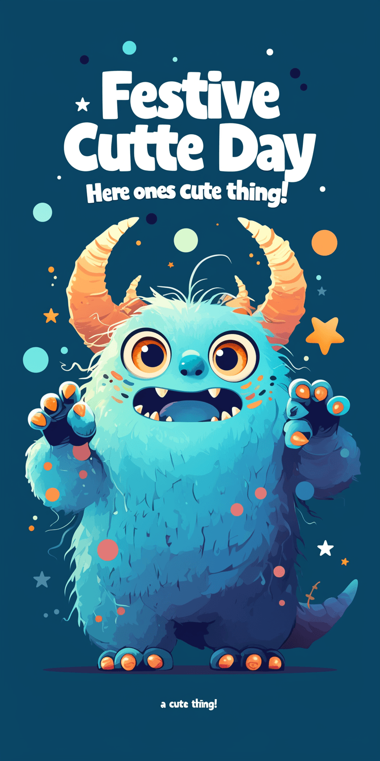 Monster Trail original repeating artwork