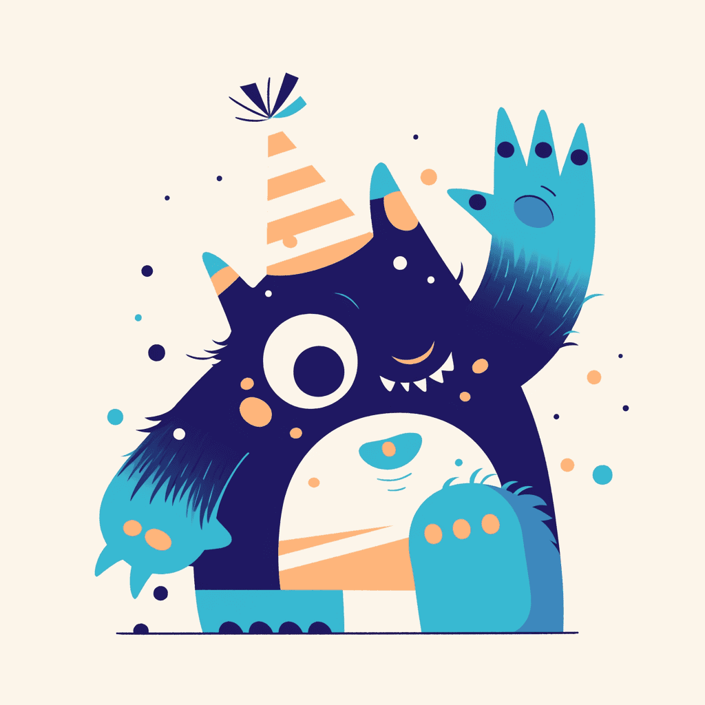 Monster Gang original repeating artwork