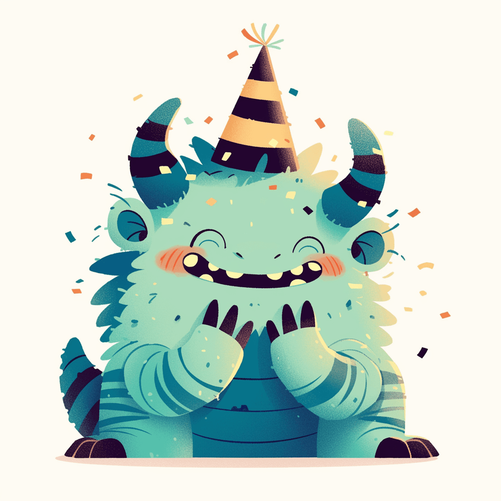 Monster Roam original repeating artwork