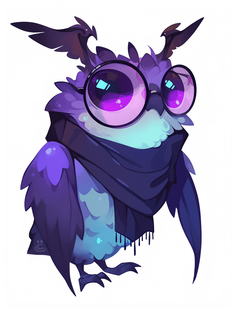 Owl Crew original repeating artwork