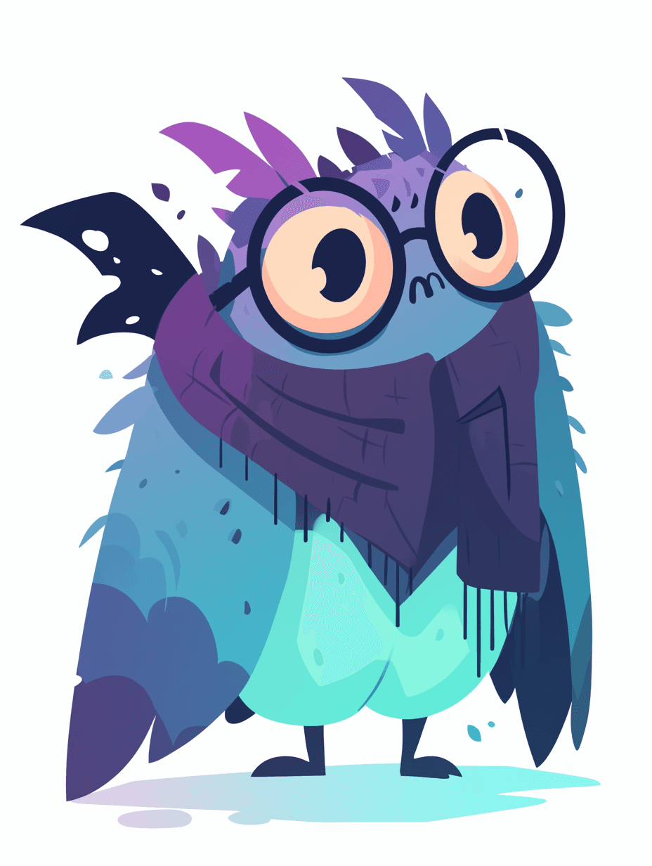Owl original repeating artwork