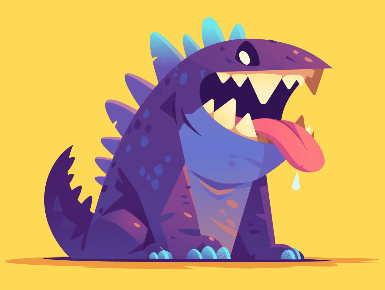 Cartoon Monster Studio original repeating artwork