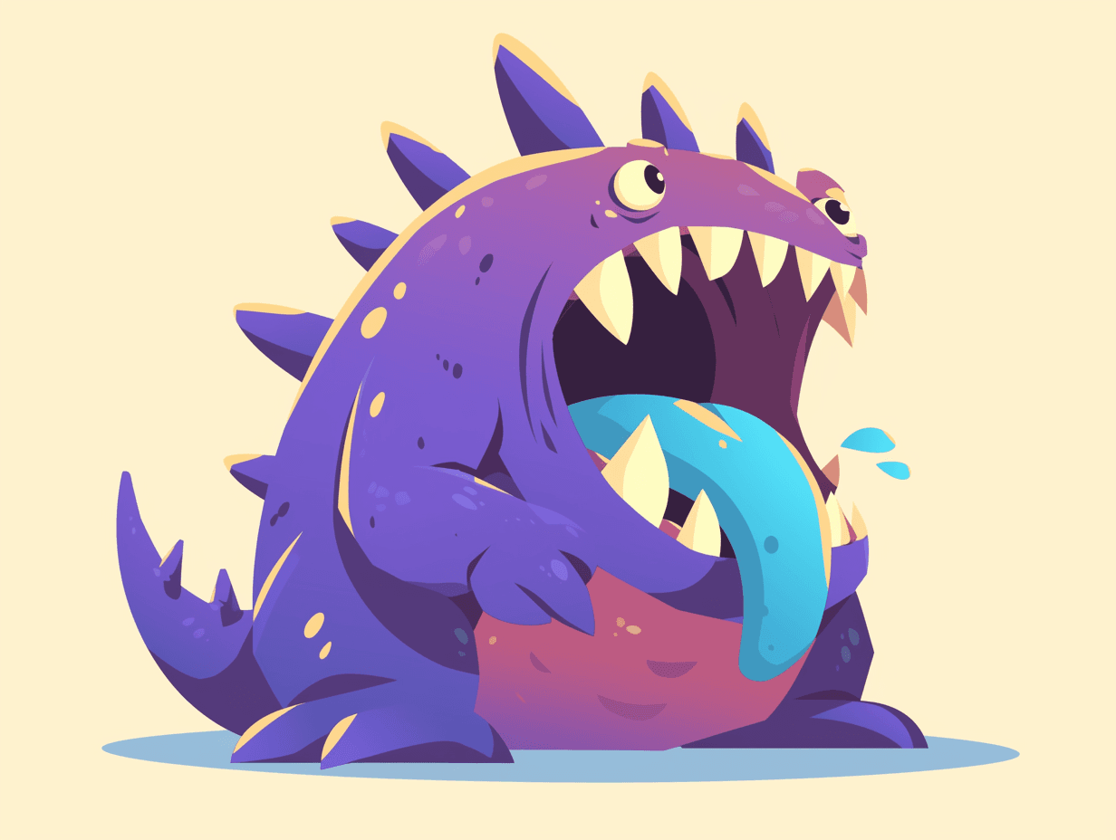 Cartoon Monster Crew original repeating artwork