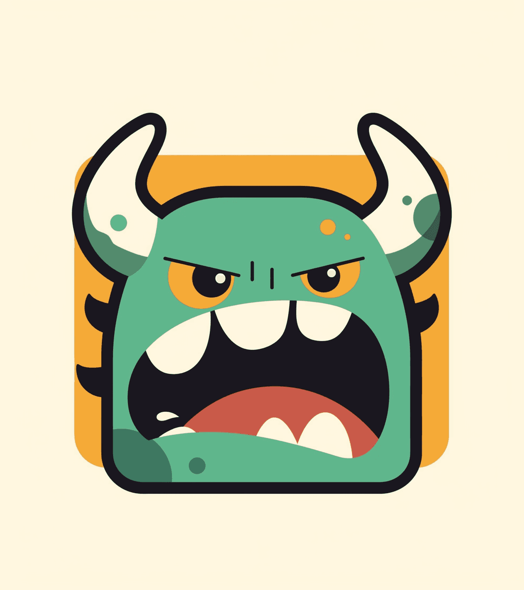 Cartoon Monster 008 original repeating artwork