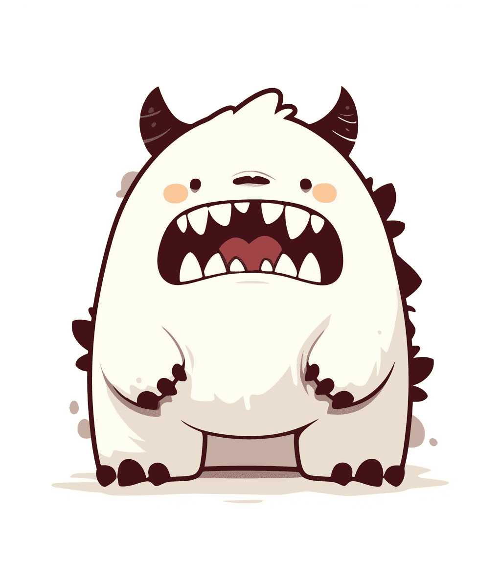 Cartoon Monster Gleam original repeating artwork