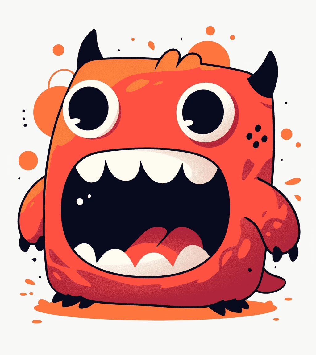 Cartoon Monster Session original repeating artwork
