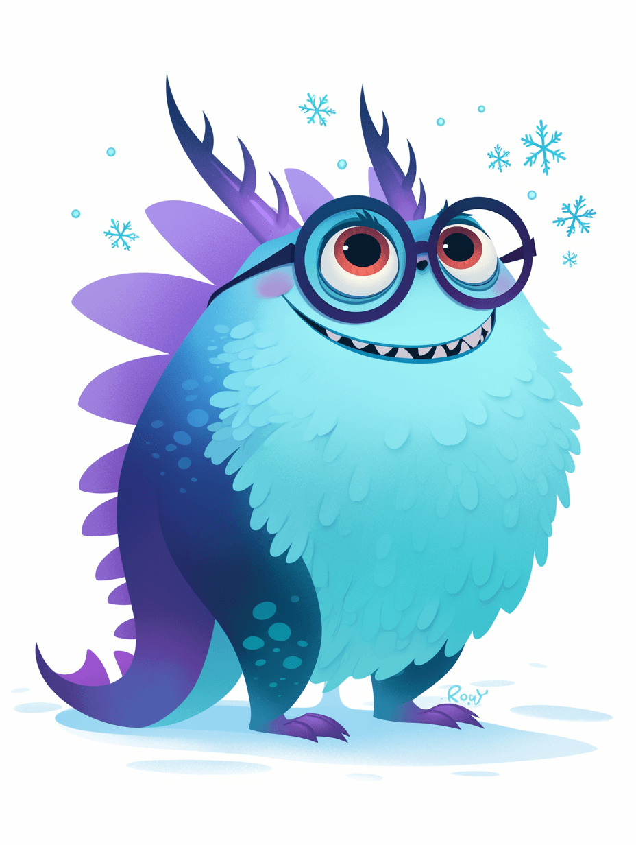 Fun Monster Boulevard original repeating artwork