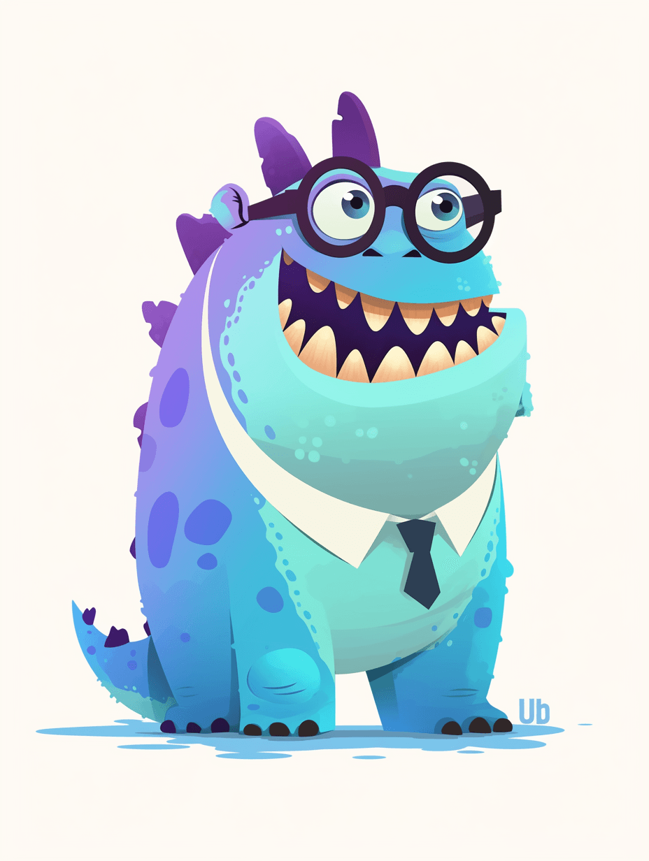 Fun Monster Moonlit original repeating artwork