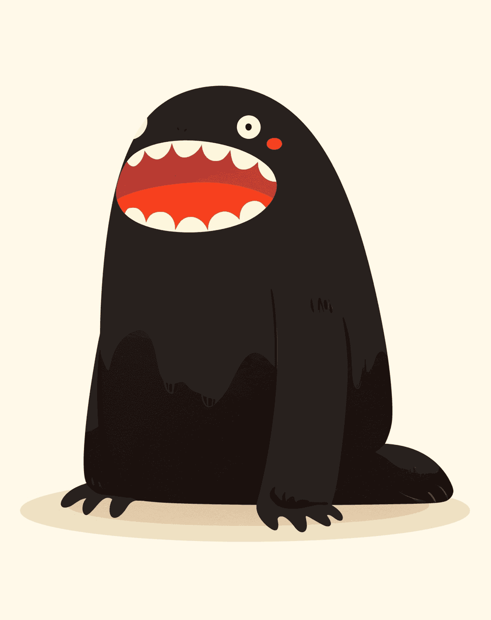 Cartoon Monster Print original repeating artwork