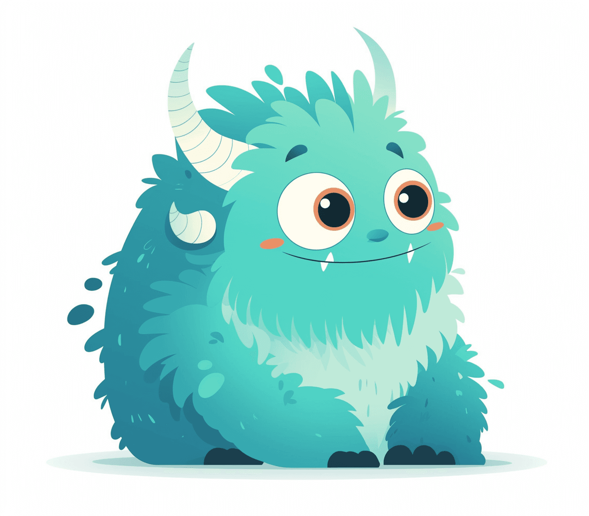 Cartoon Monster 001 original repeating artwork