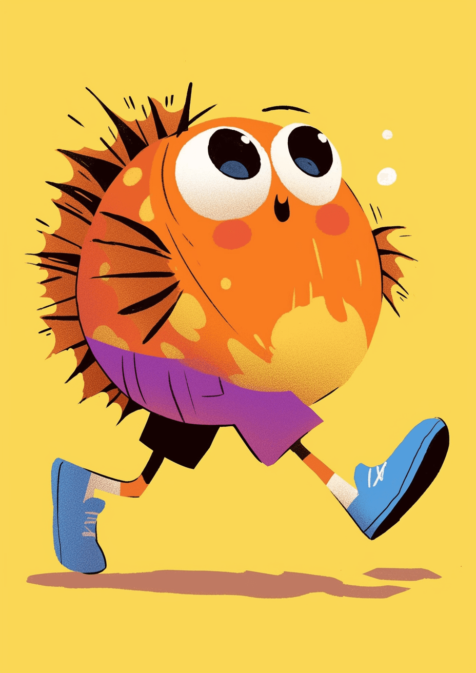Cartoon Monster Subway original repeating artwork