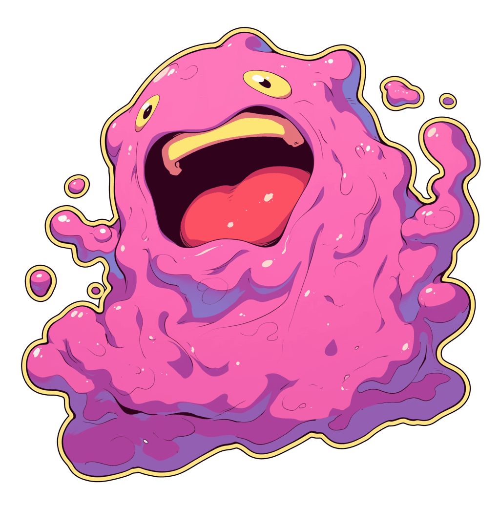 Cartoon Monster Evening original repeating artwork