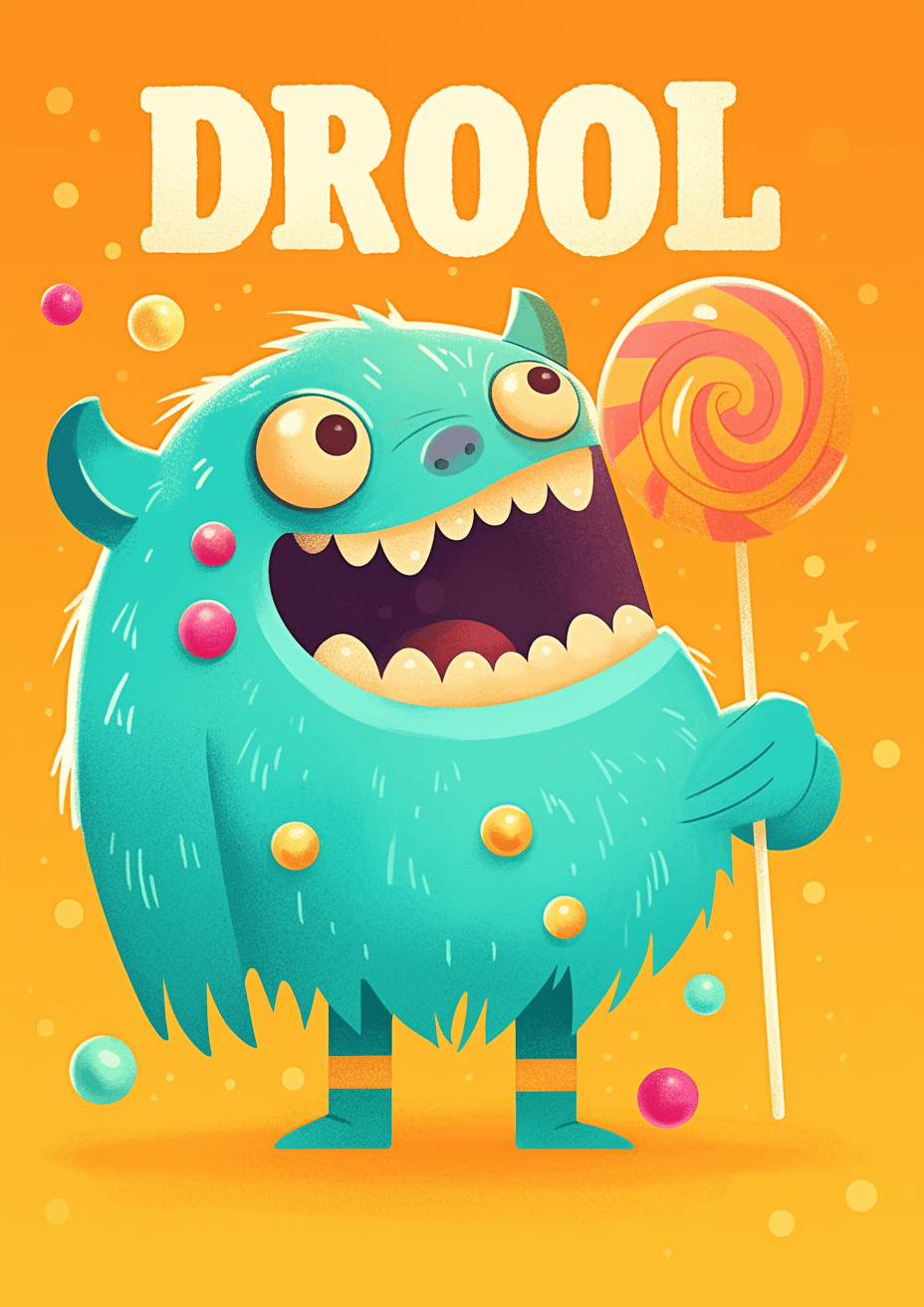 Cartoon Monster Play original repeating artwork