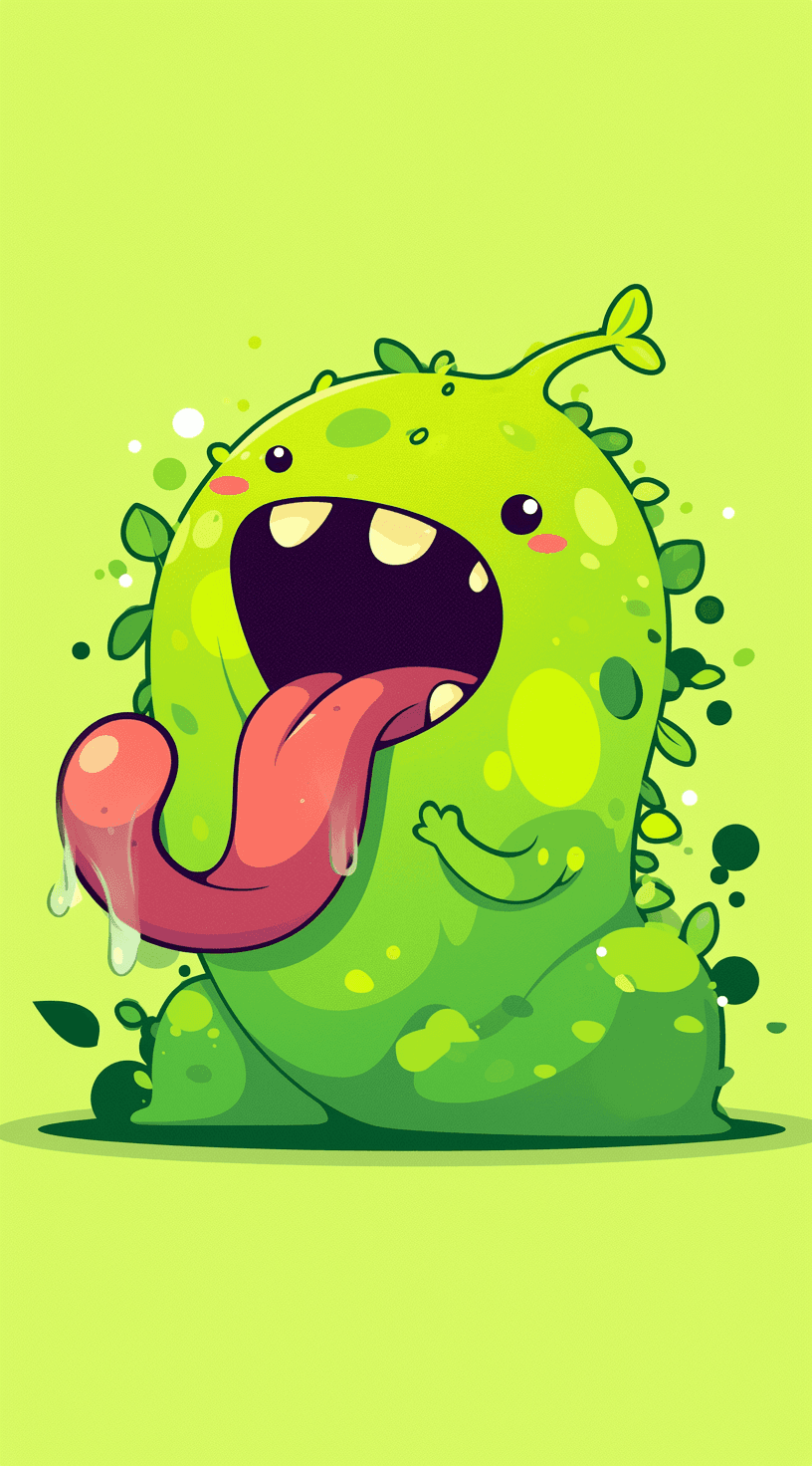 Cartoon Monster Zoom original repeating artwork