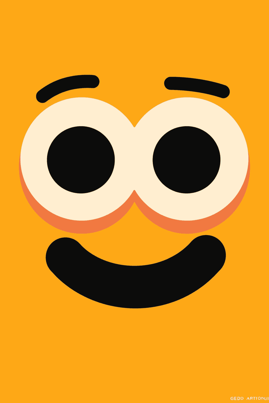 Fun Emoji Flip original repeating artwork