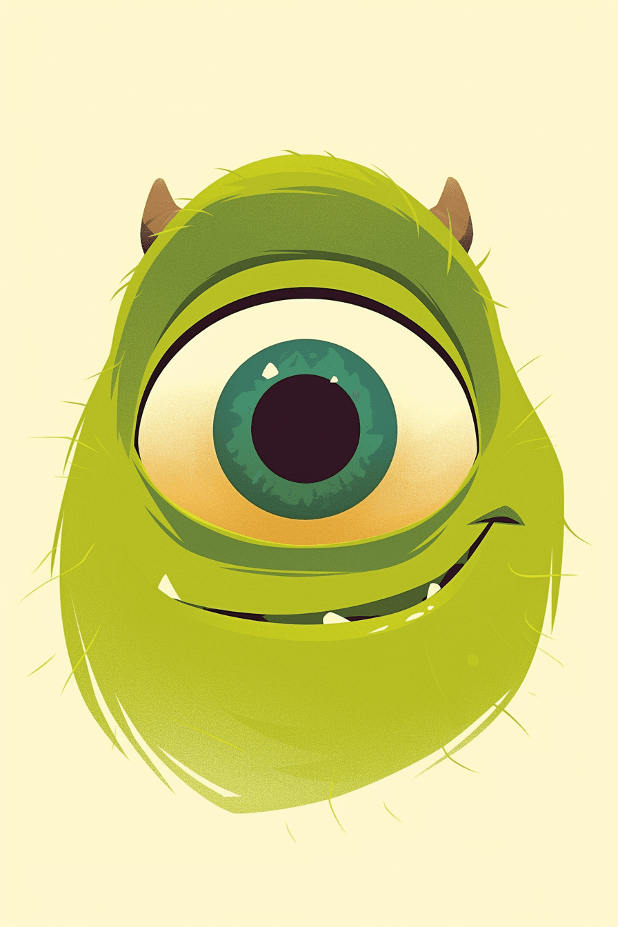 Funny Cartoon Eye 001 original repeating artwork