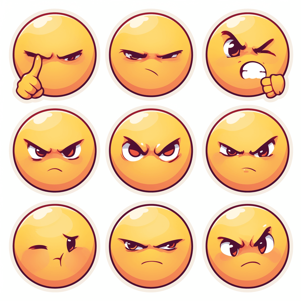 Funny Emoji 009 original repeating artwork
