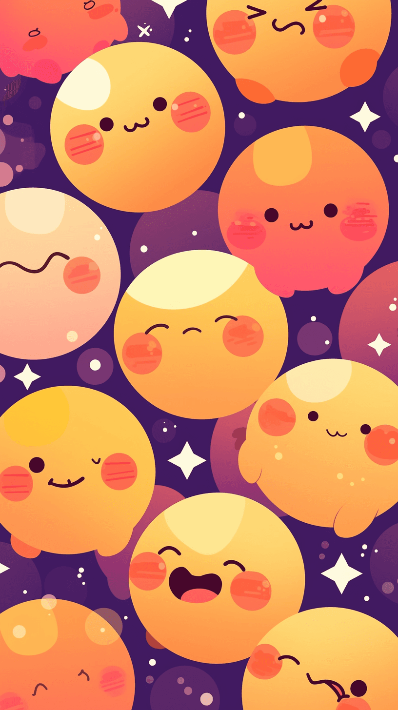 Fun Emoji Bop original repeating artwork
