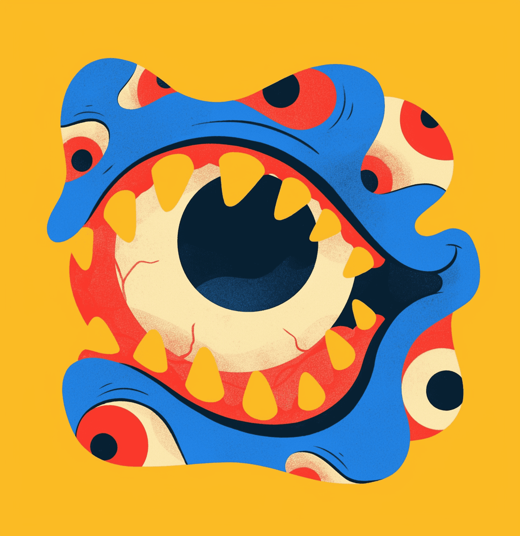 Funny Eye 001 original repeating artwork