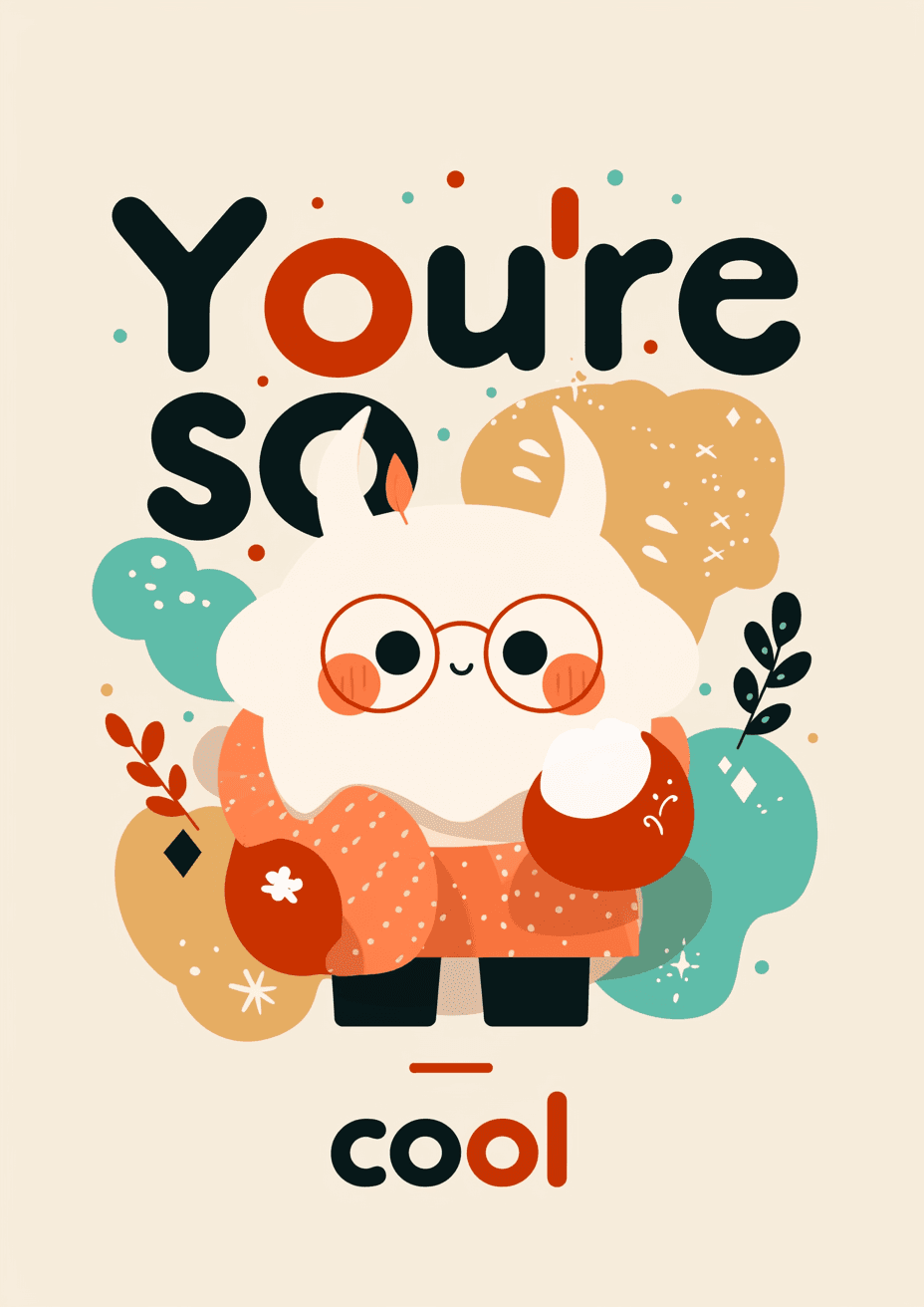 Cute Letter Pals original repeating artwork