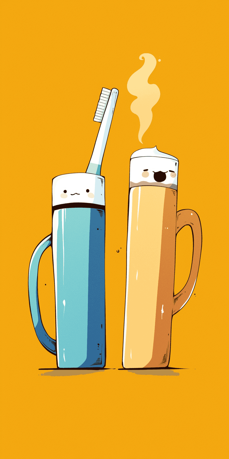 Funny Cup Brush 001 original repeating artwork