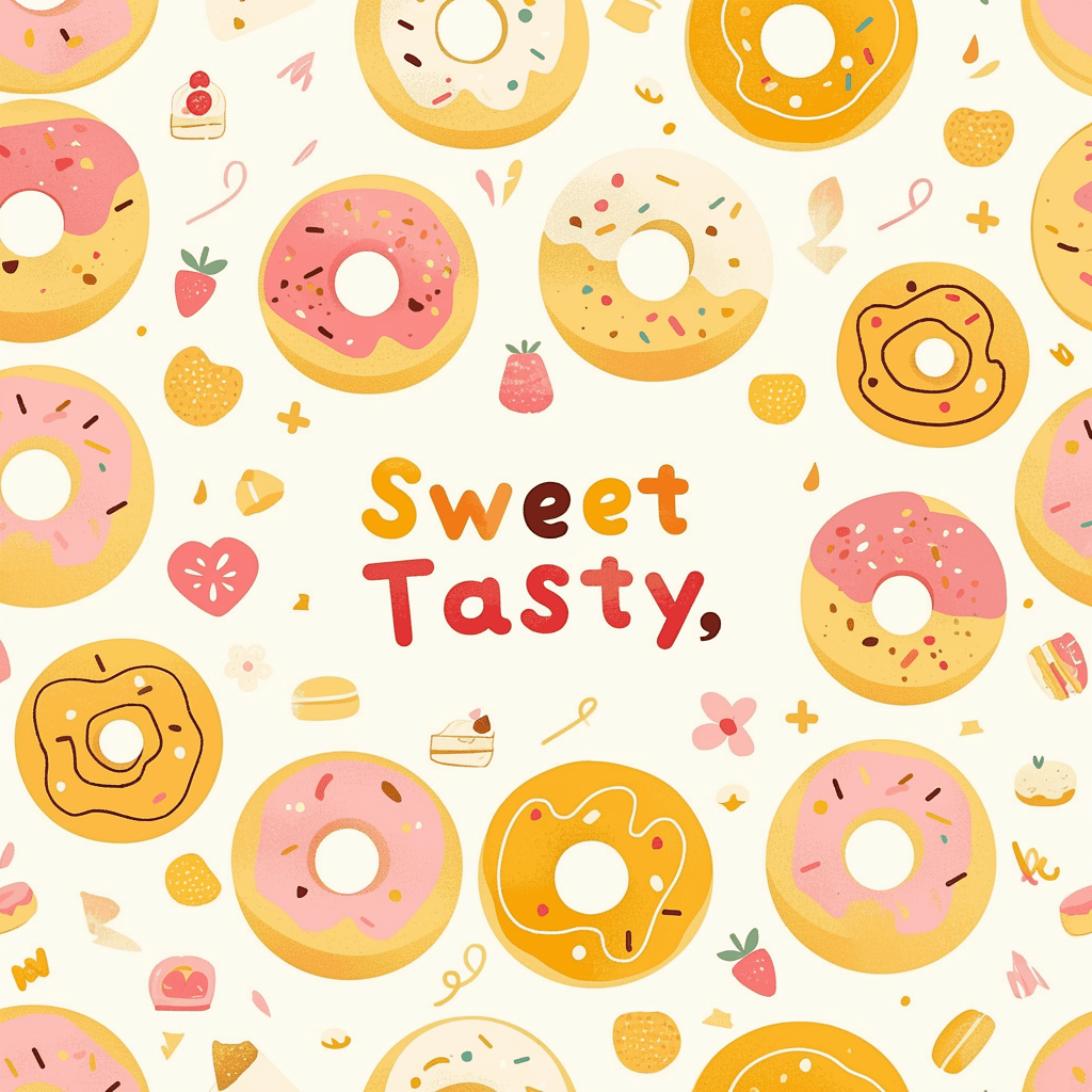 Cake Subway original repeating artwork