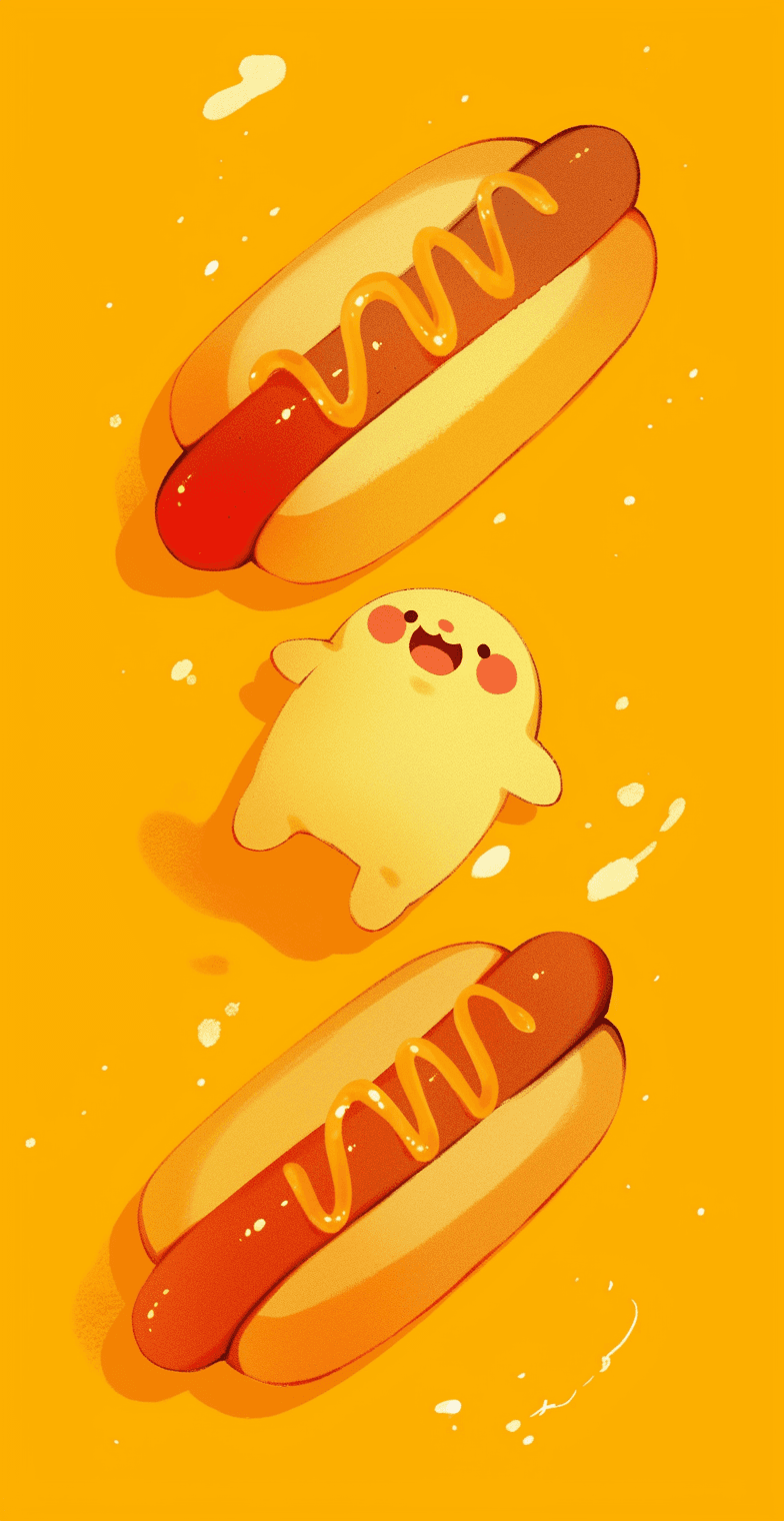 Dog Dusk original repeating artwork