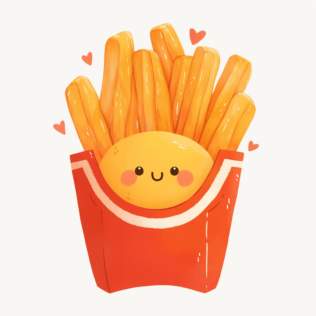 Fries Gang original repeating artwork