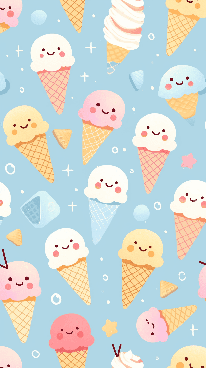 Ice Cream Fair original repeating artwork