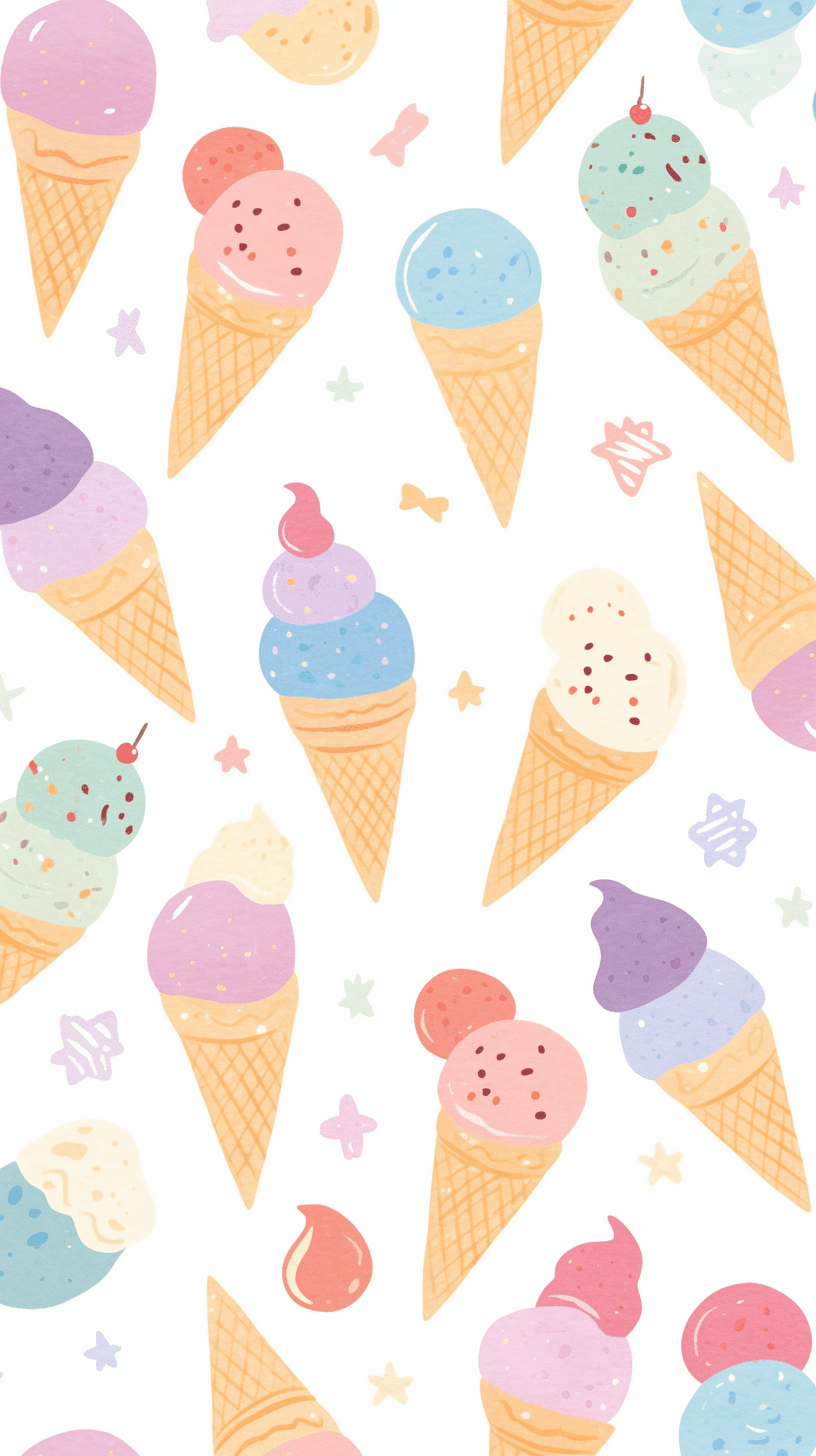 Ice Cream 111 original repeating artwork