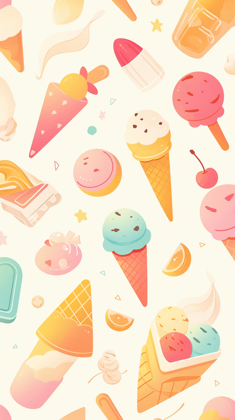 Ice Cream 003 original repeating artwork