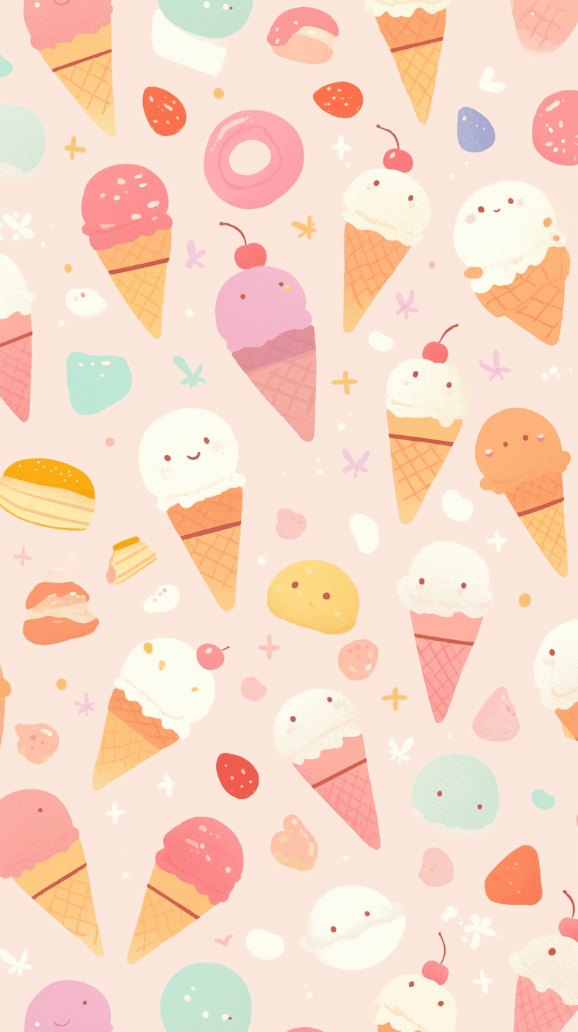 Ice Cream Hue original repeating artwork